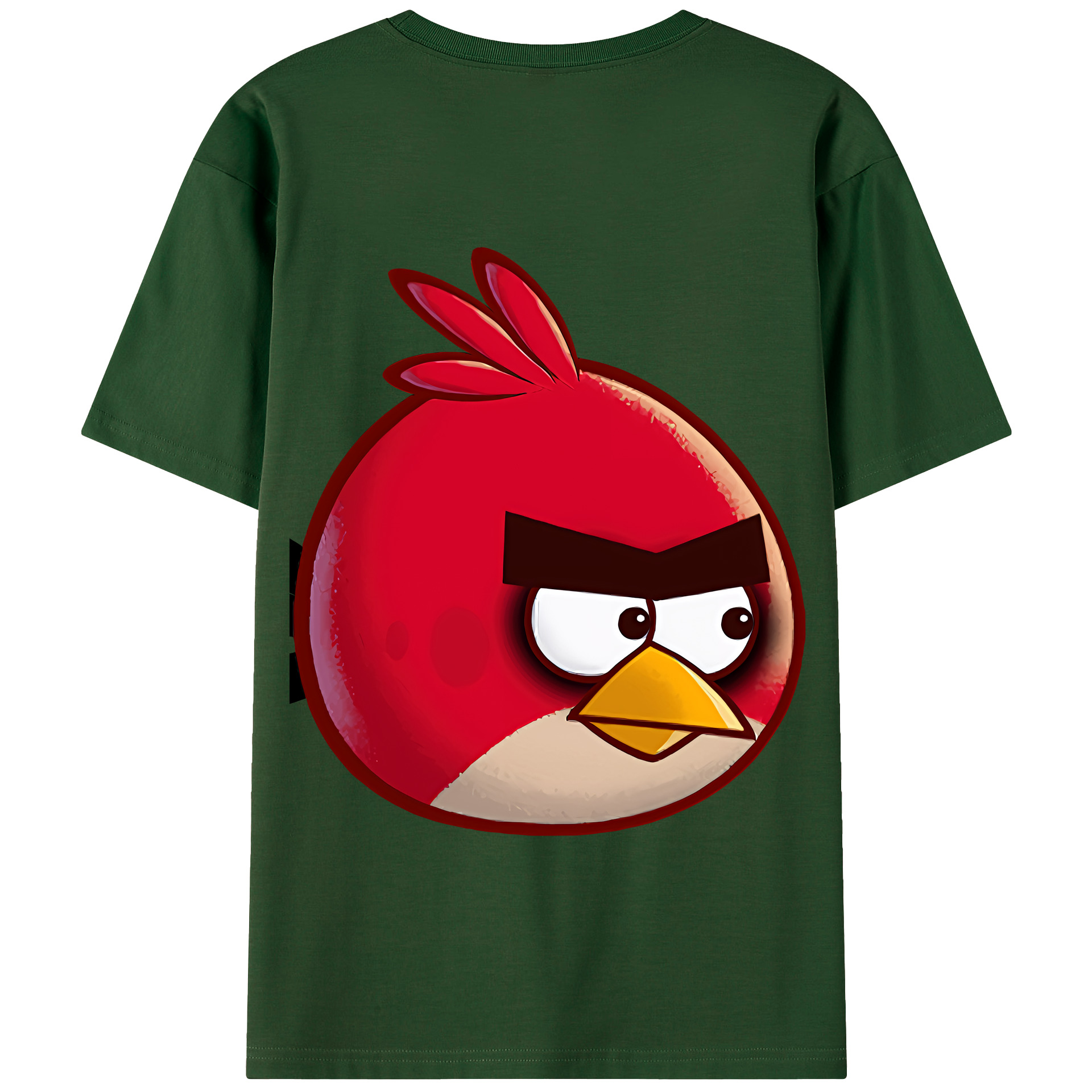 （画像用） Angry Birds アングリーバード 綿100％半袖Tシャツ（背面プリント）